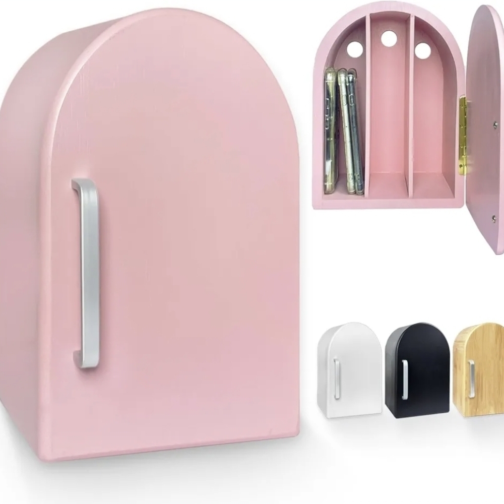 Phone Box for Family Time, Bamboo Wood Cell Phone Jail, Home Decor Boxes Holds